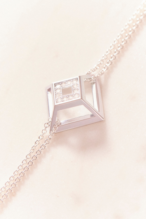 Diamonds 0.8ct – Ruifier Pyramid Bracelet Sterling Silver