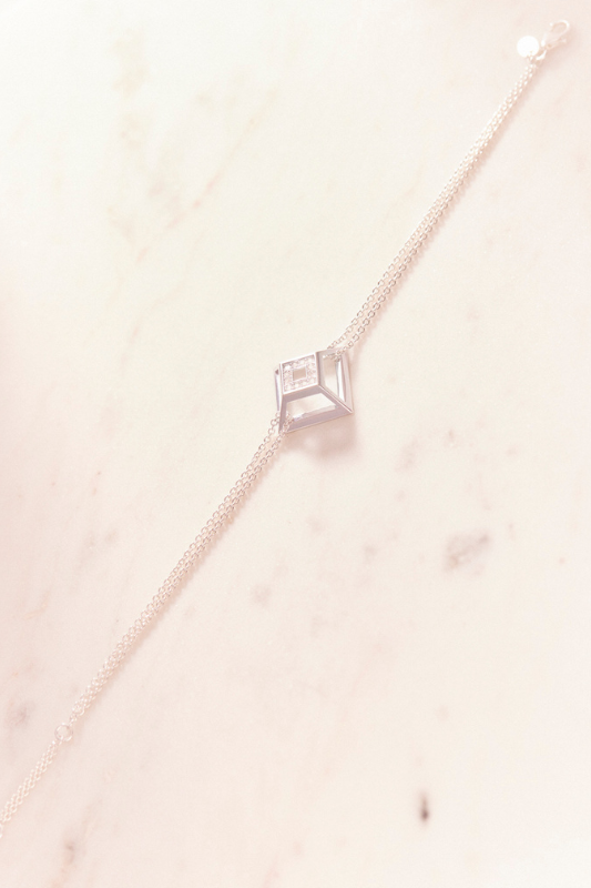 Diamonds 0.8ct – Ruifier Pyramid Bracelet Sterling Silver