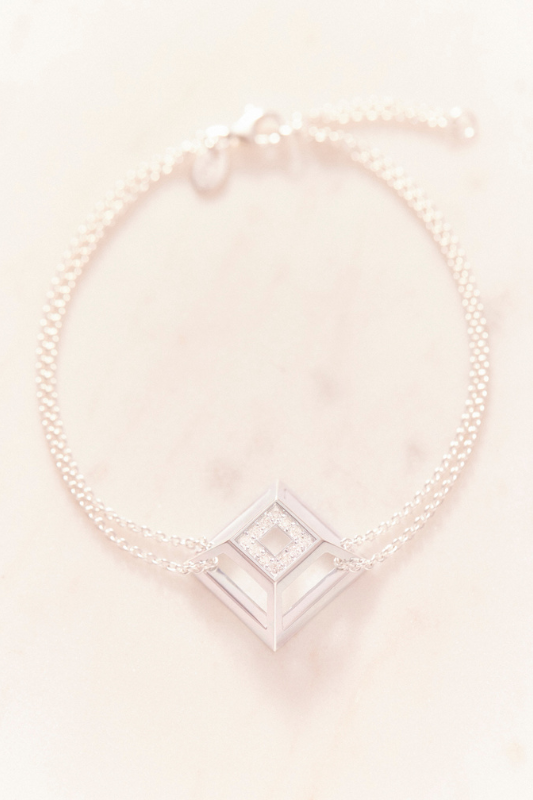 Diamonds 0.8ct – Ruifier Pyramid Bracelet Sterling Silver