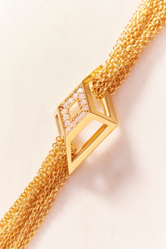 Ruifier Shard Diamond Bracelet – Yellow Gold Vermeil