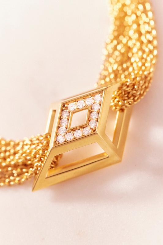 Ruifier Shard Diamond Bracelet – Yellow Gold Vermeil