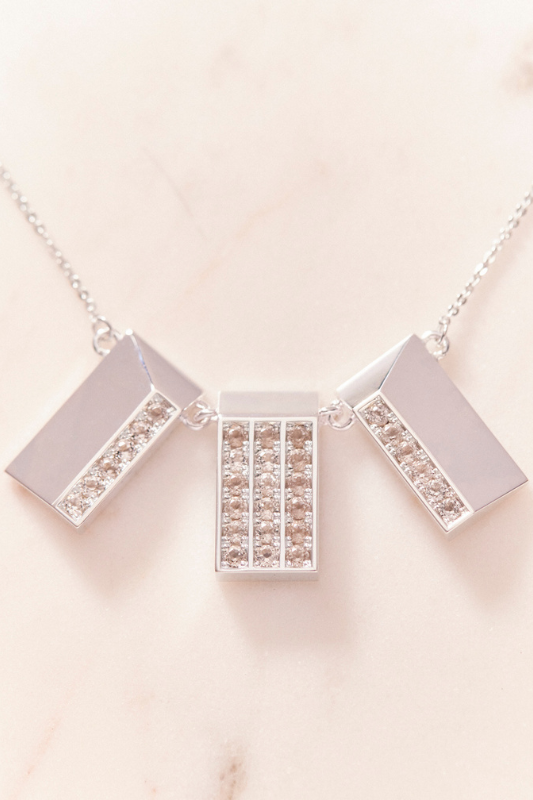 Ruifier Iconic Trinity Necklace Topaz – Sterling Silver