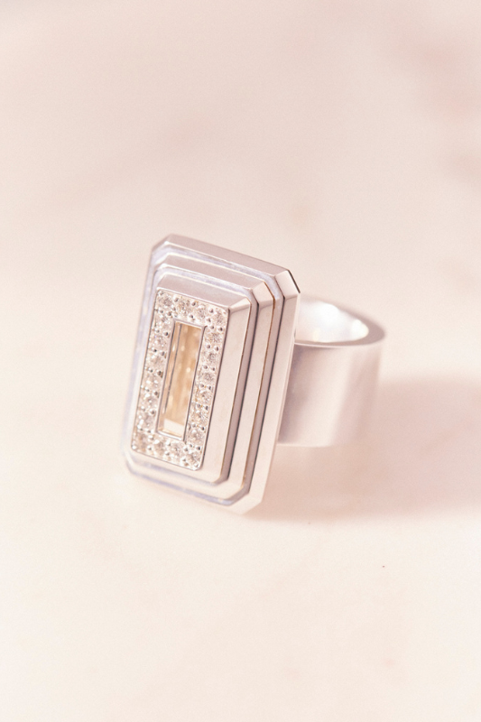 Ruifier Icon Pyramid Ring – Sterling Silver