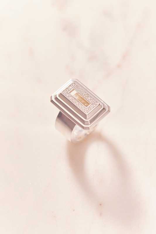 Ruifier Icon Pyramid Ring – Sterling Silver