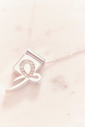 Ruifier Silver Ribbon Necklace
