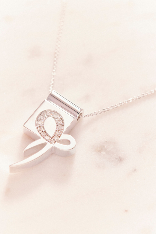 Ruifier Silver Ribbon Necklace