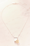 Ruifier 0.063ct Yellow Diamonds Infinity Necklace