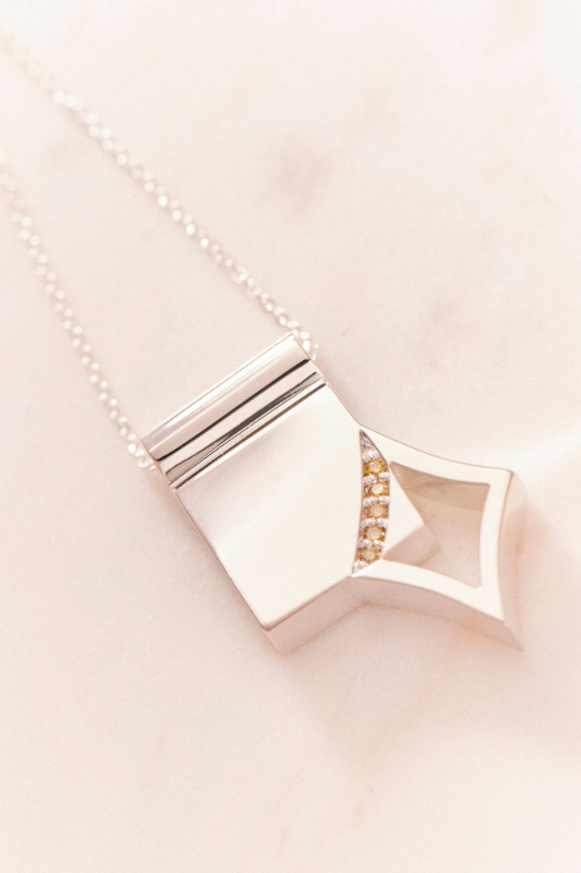 Ruifier Diamond 0.045ct Necklace – Yellow Diamonds